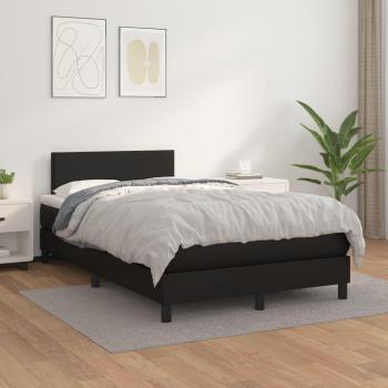 VidaXL Lit Adulte 120x200 cm Similicuir Noir