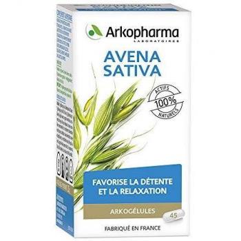 Arkopharma Arkogélules Avoine Sativa pour Détente et Relaxation, Flacon de 45 Gélules