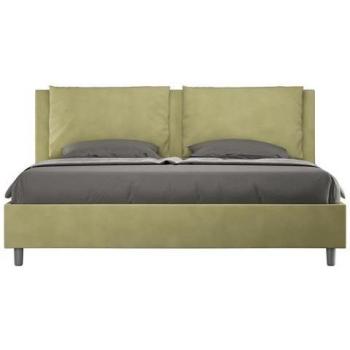 Letto Antea 170x190 Verde microfibra senza rete