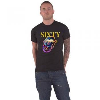 T-shirt unisex adulto The Rolling Stones Sixty Cyberdelic in cotone