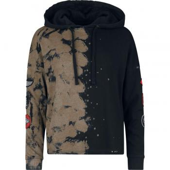 Rock Rebel by EMP Kapuzenpullover Spray Bleach Look für Damen schwarz S