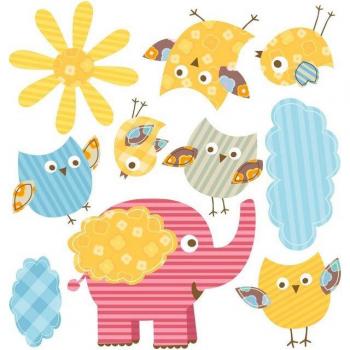 Wandkunst »Elefant im Kinderzimmer«, selbstklebend, leicht ablösbar