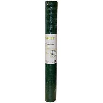 Malla de polietileno de malla 10 x 10 mm, peso 310 gr/m², tamaño 1 x 5 m, color verde