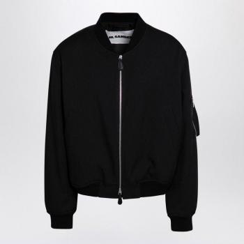 Jil Sander Avia‑black Blouson rembourré IT 50
