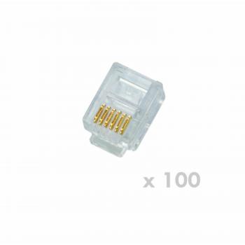 Telefon­Konnektor Datacom RJ12 6P/6C bal. 100 kS – UTP‑Link