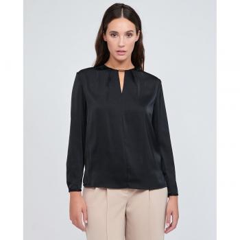 Calvin Klein: Camisa de manga larga y cuello italiano para mujer