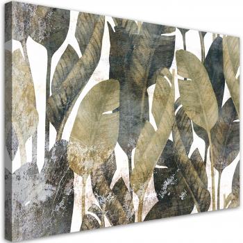 Quadro Decorativo Foglie di Banano 60x40 Verde