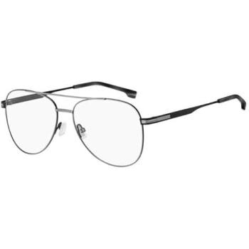 Boss 1852 TI7 Silver Men's Optical Glasses, Size 57 – Free Blue‑Light Filters