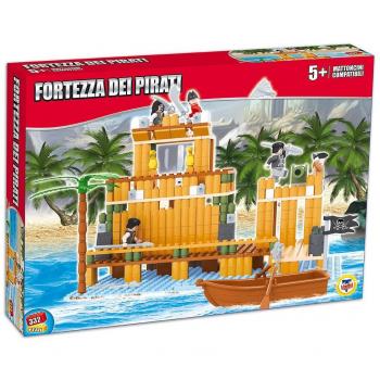 Mattoncini Compatibili Click Clack 64786 per la Fortezza dei Pirati