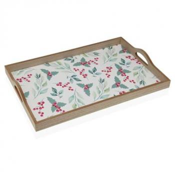 Bandeja Elegante de Madera Acebo 30×5×45 cm