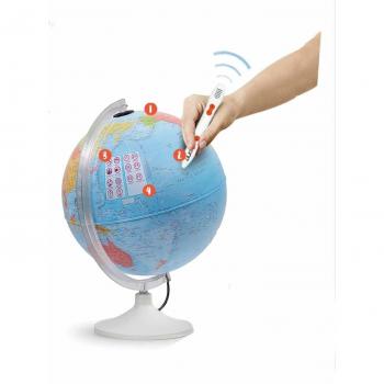 TECNODIDATTICA 30 cm Illuminated Talking Globe with Ting Pen