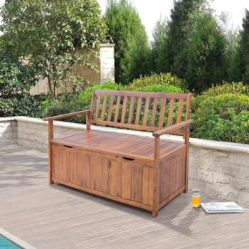 Cassapanca da Giardino in Legno di Acacia Avezzano Certificato FSC
