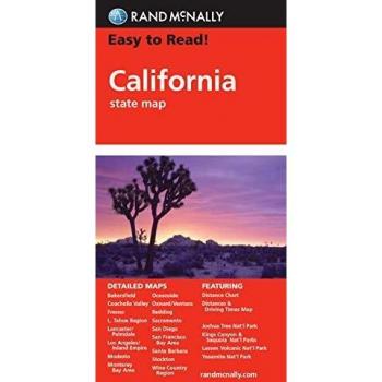 State Map of California, Easy To Read!, by Rand McNally