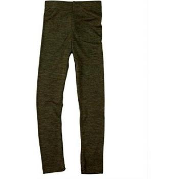 Leggings infantiles de lana y seda color nuez