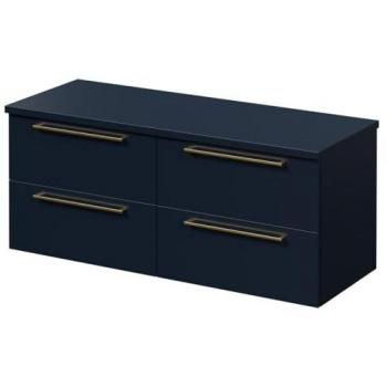 Deep Blue Wall Mounted Vanity Unit 1200mm
