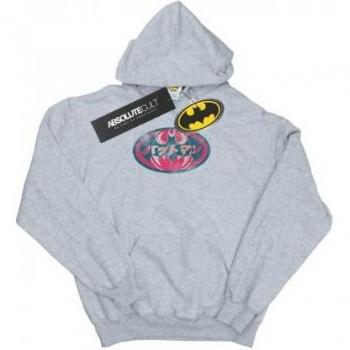 DC Comics Women's Batman Red Hoodie with Japanese Logo