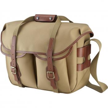 Khaki Canvas/Tan Leather Trim Camera Bag