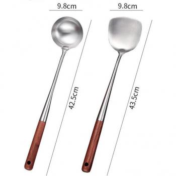2-teiliges Küchenutensilien-Set aus Edelstahl