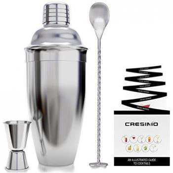 Ultimate 3-Component Mixology Set – 750mL Stainless Steel Shaker & Accessories