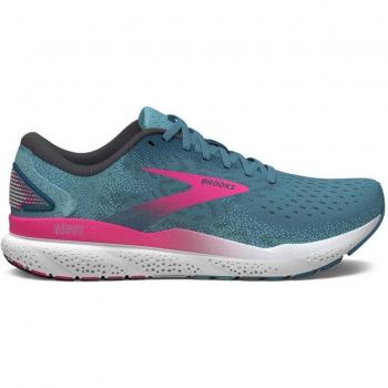 Zapatillas Brooks Ghost 16 Mujer Medium Verde Turquesa Fucsia, Talla 41