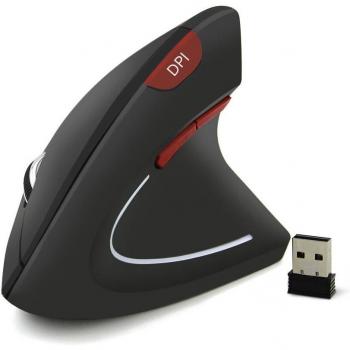 CHYI Wireless Vertical Gaming Mouse with Adjustable DPI and Mouse Pad