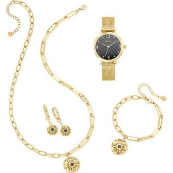 Goldblauer Adventskalender 2024 – Elegantes Geschenkset für Damen