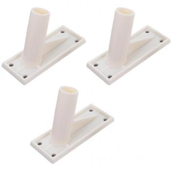 Panneau d’appui pour drapeau, autocollant, 11×5 cm – M Blanc