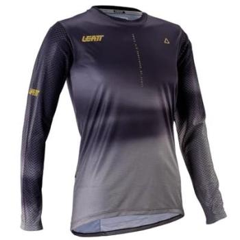 Leatt Trail 3.0 Women's MTB Cycling Jersey, Long Sleeve, Ghost Black