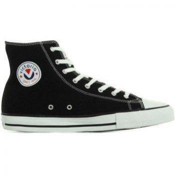 Victoria 106500 Zapatillas abotinadas de mujer negras en lona 80398