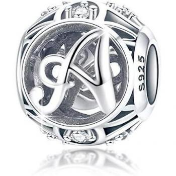 Reine Forever Lettrée A, Argent Sterling 925, Zircone Claire