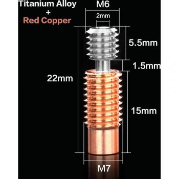 Hotend 3DSWay: Aleación de Titanio & Bimetal