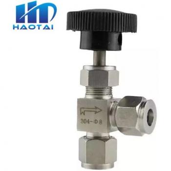 High Pressure Right Angle Needle Valve for 1/4 3/8 Tubes