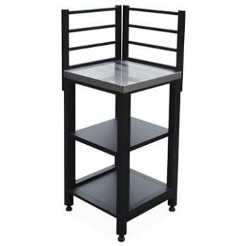 Grimaud Outdoor Kitchen Acero Negro 48.5 cm 2 Estantes 123 cm
