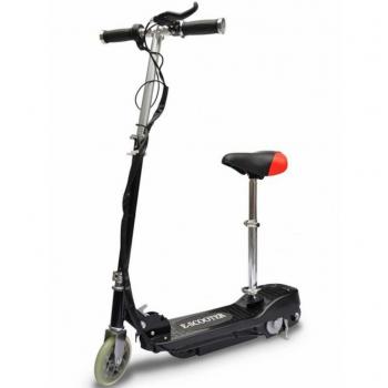 VidaXL E-Scooter Nero con Sella e Motore da 120W