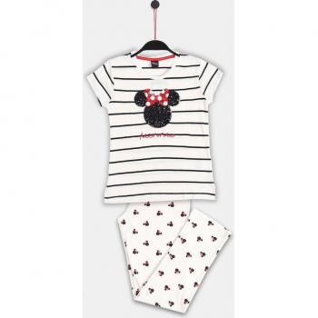 Fille pyjama Minnie Disney longue manche scintillant