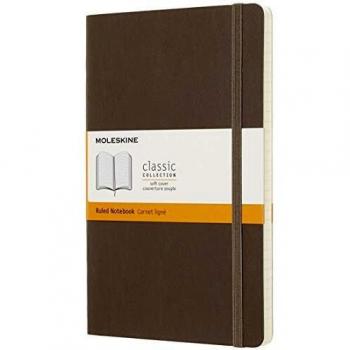 Moleskine Ruled Notebook Earth Brown Softback Large