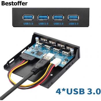 Hub USB 3.0 Frontal 3.5 4 Puertos
