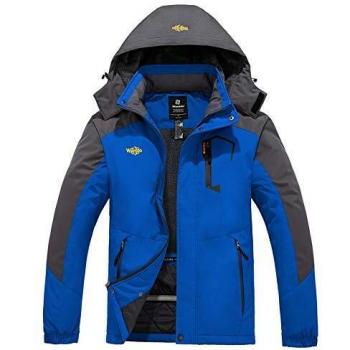 Uomo Sci Wantdo Blu Pile Impermeabile Antivento Medium