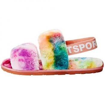 Jubestar Women's Plush Heel-less Flats with Non-Slip Rubber Sole, Multicolor Options