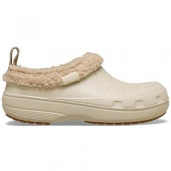 Crocs Classic Lined Shorty – Size 11, Light Sand