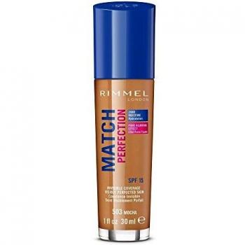 Rimmel Match Perfection Foundation SPF 20, shades 503 Mocha, 30ml