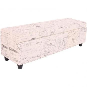Banc Multifonction Kriens Crème et Noir