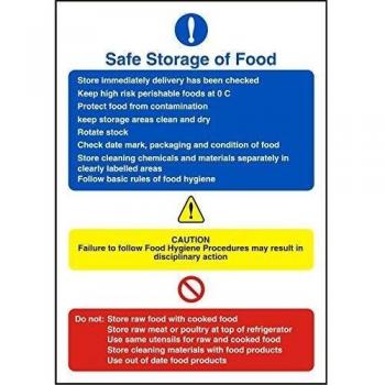 Catering Sign Safe Storage Vinyl 30 x 20 cm