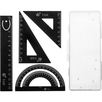 Precision Aluminum Triangle Ruler Set for Engineering & Design
