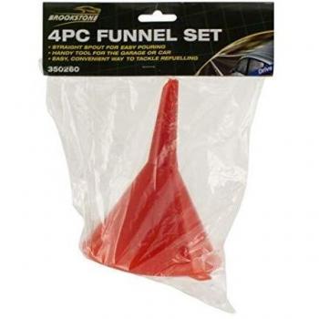 Unipart Plastic Funnel Set of 4, Assorted Sizes, Straight Spout, Brookstone