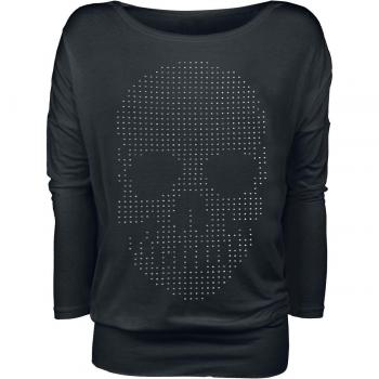 Skull Empire Camiseta Longa Mujer XL Negra