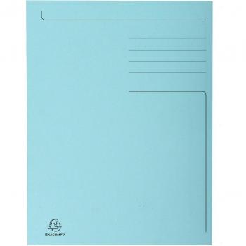 DOSSIERMAP EXACOMPTA FOREVER A4 3 KLEPPEN 280GR BLAUW