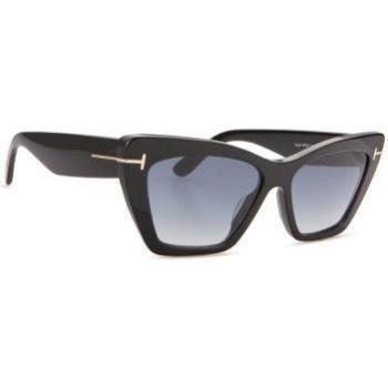 Gafas de sol Tom Ford Wyatt FT0871 01B 56, color negro, tamaño de lente 56 mm, diseño moderno y elegante, protección UV