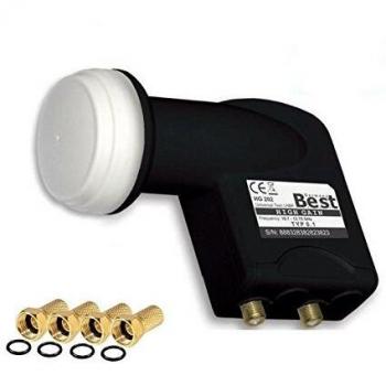 LNB Twin Best Germany 70 dB + 4 Prises F