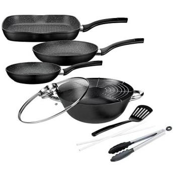 Gourmet Granit Gusseisen Topf-Set 6-tlg. Induktion